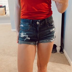 Dark blue American Eagle Jean shorts